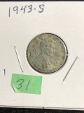 1943-S War steel penny