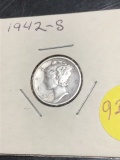 1942-S Mercury dime