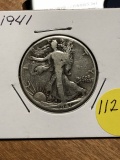 1941 Silver Walking Liberty Half dollar