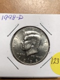 1998 -D Kennedy Half dollar Looks new