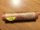 Roll of 1950s Wheat pennies