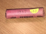 Roll of 1937 Wheat pennies
