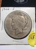 1922-S Silver Peace dollar