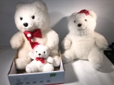 Three plush Teddybears