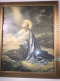 Picture of Jesus praying on the mountain