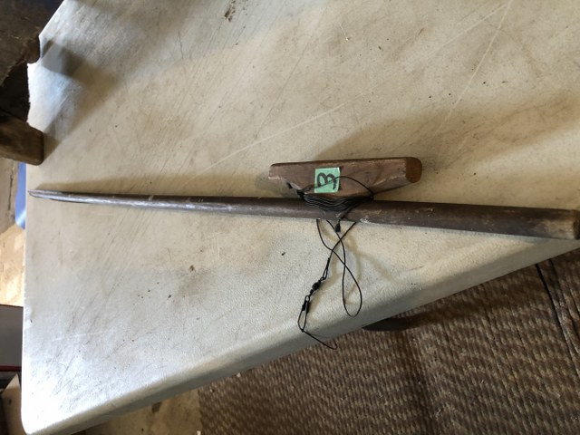 Vtg Wooden Jig Pole for Ice Fishing