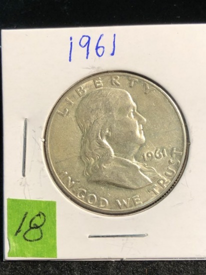 1961 Silver franklin Half dollar