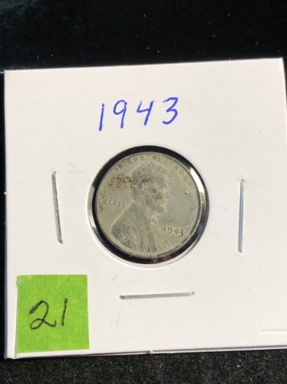 1943 War steel penny