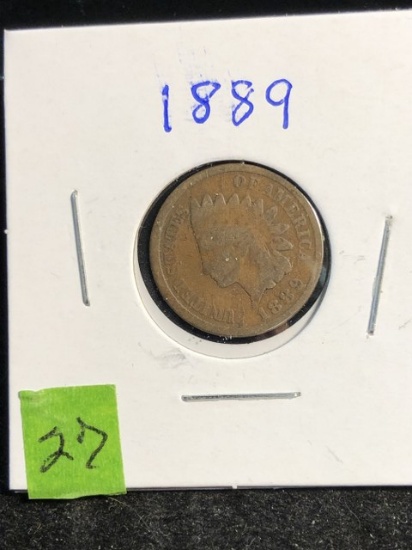 1889 Indian Head penny