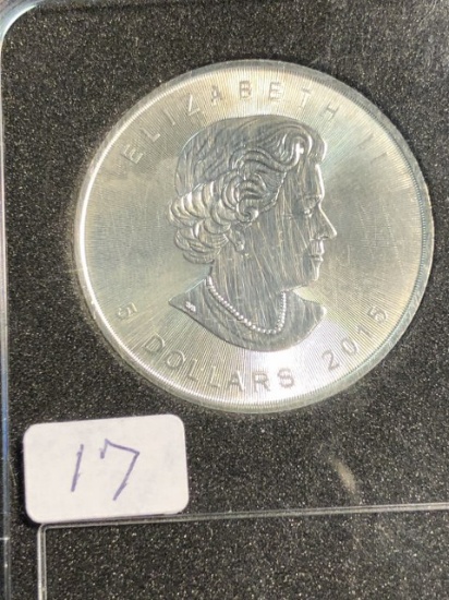 2015 Elizabeth II 5 dollar coin