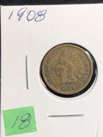 1908 Indian Head penny