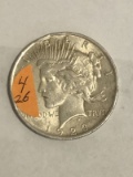 1923 Silver peace dollar