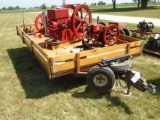 96”X12’ S/A TRAILER W/ OAK FINISHED SIDES