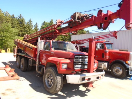 UNIT DO42 1995 FORD FSERIES T/A W/ 1995 SCHRAM T-300 WATER WELL RIG