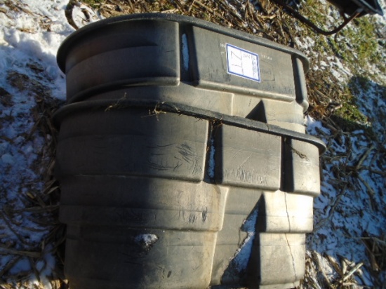 2- 100 GALLON RUBBERMAID STOCK TUBS