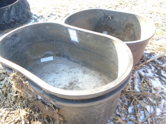 3 POLY WATER TUBS