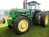 1990 JD 4955 MFWD TRACTOR