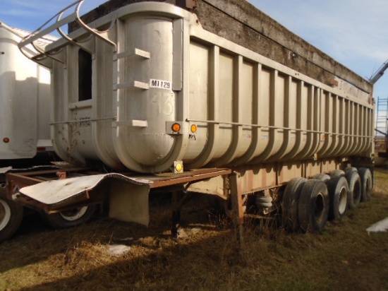 1971 HOBBS TRI- AXLE 28' DUMP TRAILER