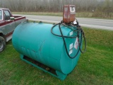 500 GALLON FUEL TANK ON SKIDS W/ GASBOY PUMP