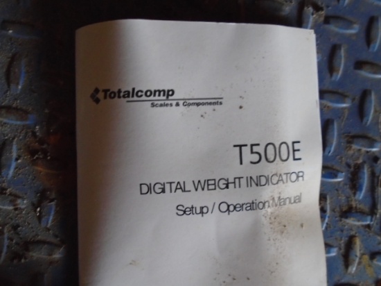 TOTAL COMP T-500E 48"X48" DIGITAL READOUT PLATFORM SCALES