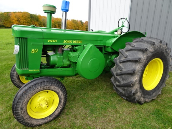 1956 RESTORED  JD 80 DSL. TRACTOR