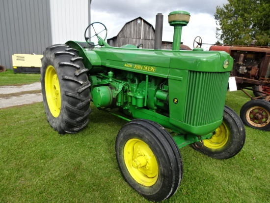 1950 RESTORED JD R DIESEL TRACTOR, NON RUNNING