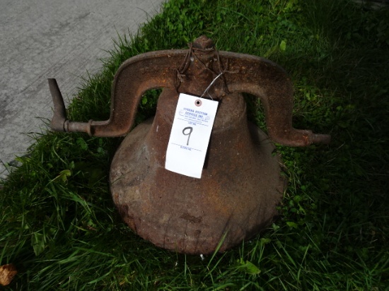 LAKESIDE FOUNDRY 20” CAST DINNER BELL  NO YOKE