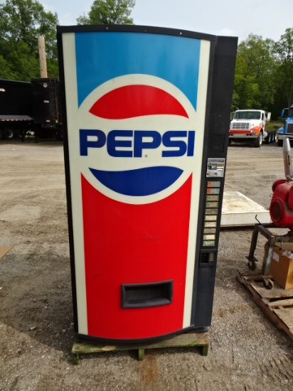 PEPSI COIN-OP SODA CAN DISPENSER -WORKS