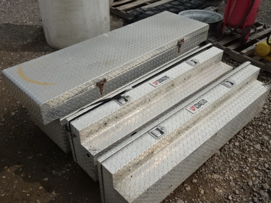 3 PCS. ALUM SIDE & FRONT TOOL BOXES