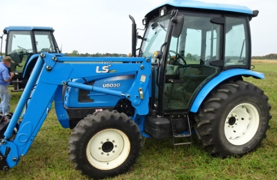 LS Y-5030 MFWD LOADER TRACTOR W/ CAB  HEAT AND AC 1440 1 OWNER HRS