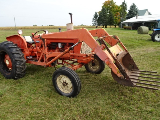 AC D-15 GAS TRACTOR  W/ HYD. LOADER