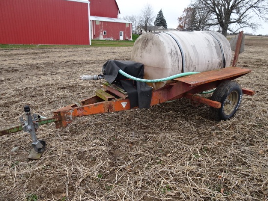 UFT 300 GALLON LIQUID NURSE TANK W/ 2” GAS TRANSFER PUMP