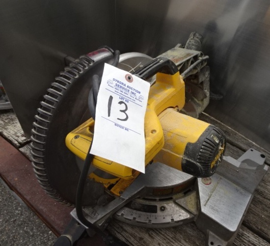 13. DEWALT MITRE SAW W/ BLADE