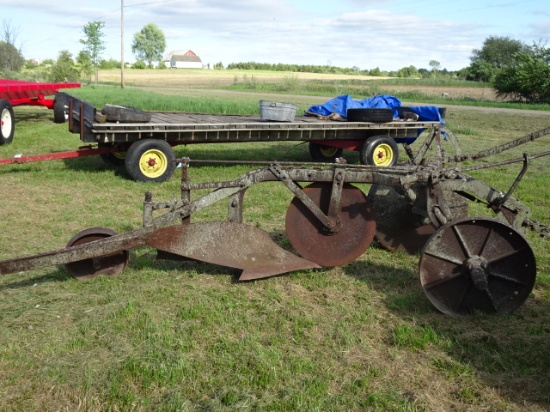 JD D-754 BREAKING/DITCH PLOW  COMPLETE & ORIGINAL