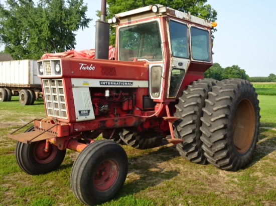 1972 IH 1066 TURBO DSL. TRACTOR, 9143 1 OWNER HRS. WORKING T/A FACTORY OPEN