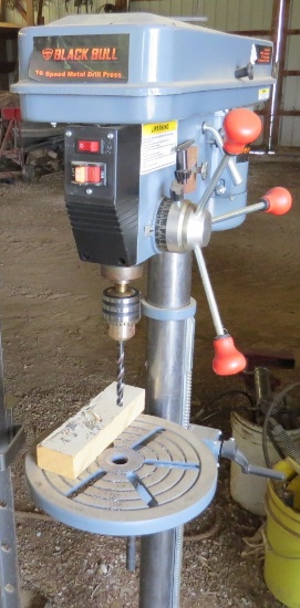 BLACK BULL 16 SPD. FLOOR MODEL DRILL PRESS