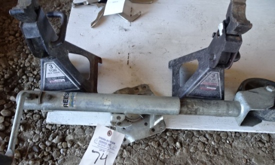 (2) 3 TON JACKSTANDS & TRAILER JACK