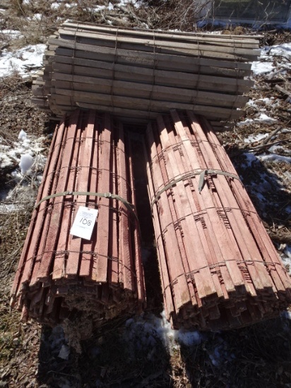 4 ROLLS OF WOODEN LATH SNOW FENCE