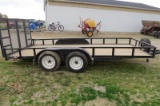 HAULITE 7’X16’ T/A TAG TRAILER W/ LANDSCAPE RAMP
