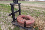 (3) IHC REAR WHEEL WEHIGHTS ON 3 PT. CARRY ALL