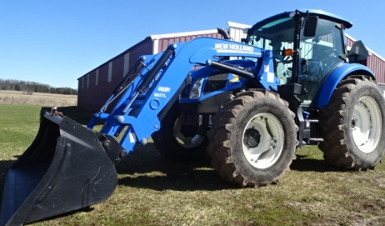 2015 NEW HOLLAND T4.110 MFWD LOADER TRACTOR