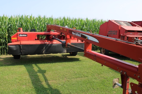 NEW HOLLAND 1431 DISCBINE, RUBBER/RUBBER ROLLS, SN#Y7B231799