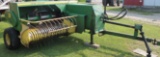JD 336 SQUARE HAY BALER W/ HYD. BALE THROWER, SN#183243
