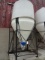 3 TON POLY FREESTANDING GRAIN BIN W/ 115V. UNLOADING AUGER