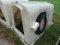 6’ POLY EZ-HUTCH CALVE HUTCH W/ BOTTLE & BUCKET HOLDER, CHAIN & COLLAR