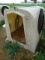 6’ POLY EZ-HUTCH CALVE HUTCH W/ BOTTLE & BUCKET HOLDER, CHAIN & COLLAR