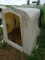 6’ POLY EZ-HUTCH CALVE HUTCH W/ BOTTLE & BUCKET HOLDER, CHAIN & COLLAR