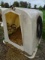 6’ POLY EZ-HUTCH CALVE HUTCH W/ BOTTLE & BUCKET HOLDER, CHAIN & COLLAR