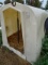 6’ POLY EZ-HUTCH CALVE HUTCH W/ BOTTLE & BUCKET HOLDER, CHAIN & COLLAR