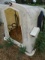 6’ POLY EZ-HUTCH CALVE HUTCH W/ BOTTLE & BUCKET HOLDER, CHAIN & COLLAR